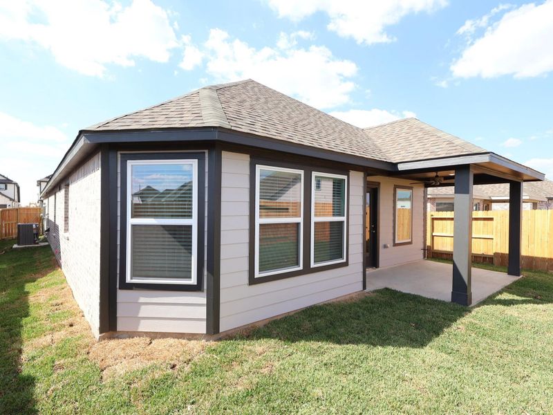 Exterior details and patio area of a home in Marvida, Cypress (Image 1). Exterior details and patio area of a home in Marvida, Cypress (Image 1).
