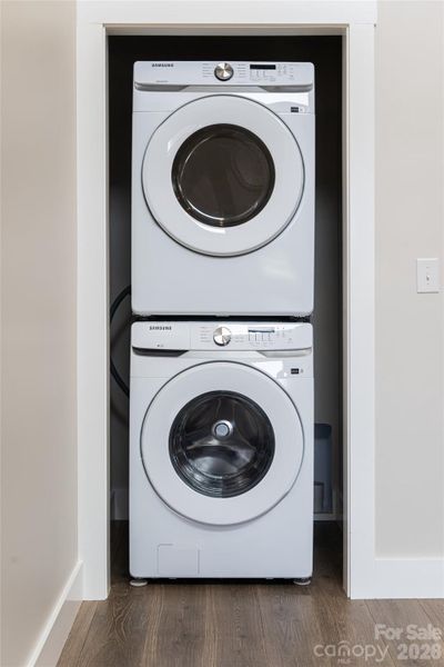 Both units have separate laundry stations