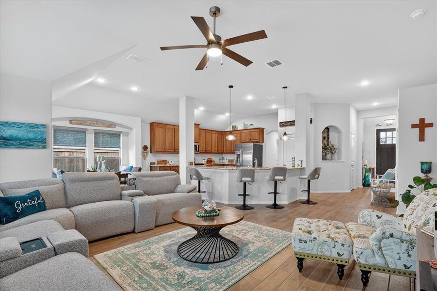Furnished interior view inside a new home in Silo Mills, Joshua (Image 10).