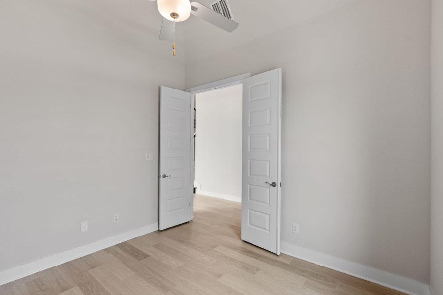 French doors in Study