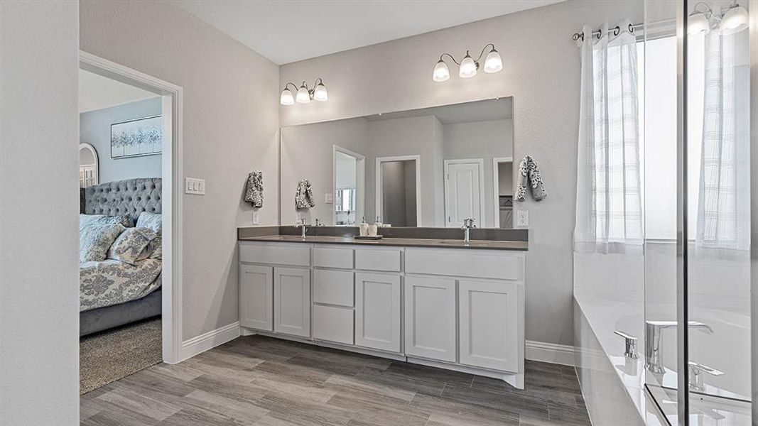 Furnished interior view inside a new home in Eden Ranch, Arlington (Image 21). Furnished interior view inside a new home in Eden Ranch, Arlington (Image 21).