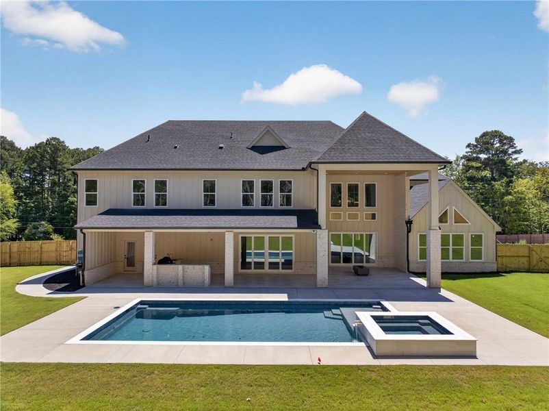 Exterior details and patio area of a home in , Dacula (Image 50).