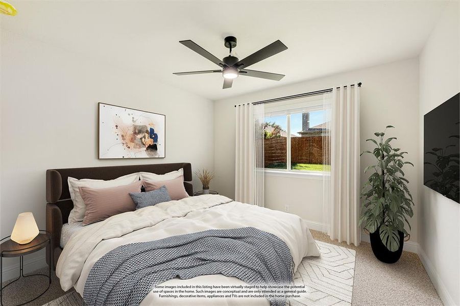 Furnished interior view inside a new home in Glenwood Meadows, Denton (Image 9). Furnished interior view inside a new home in Glenwood Meadows, Denton (Image 9).