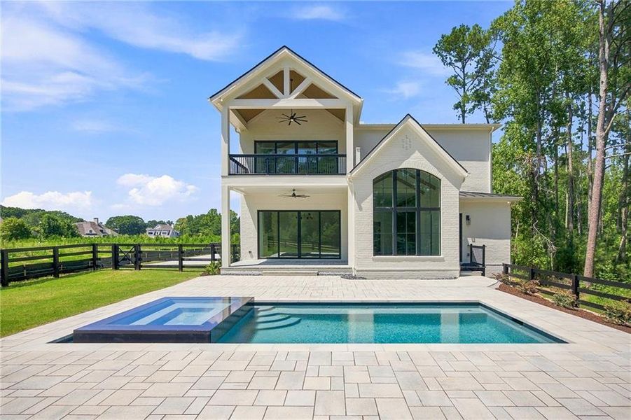 Exterior details and patio area of a home in , Milton (Image 39).