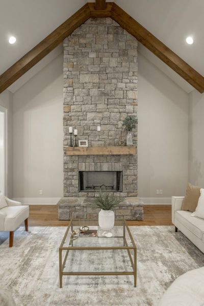 Representative furnished interior of a home built from the Winterbrook A by Riverstone Construction, LLC in Jasper Highlands, Guild (Image 8).