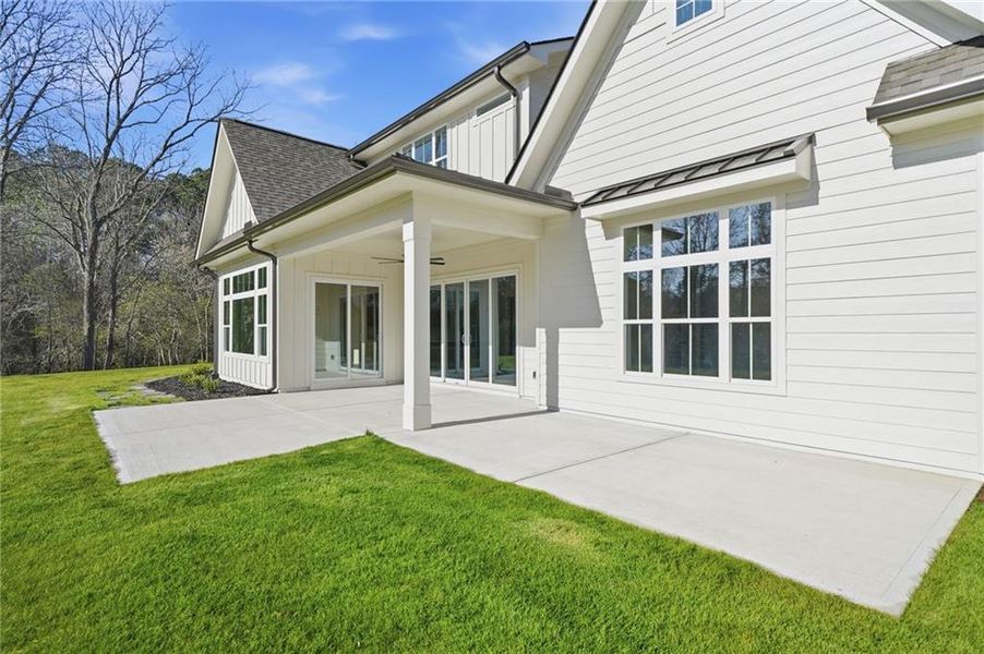 Exterior details and patio area of a home in , Canton (Image 3).