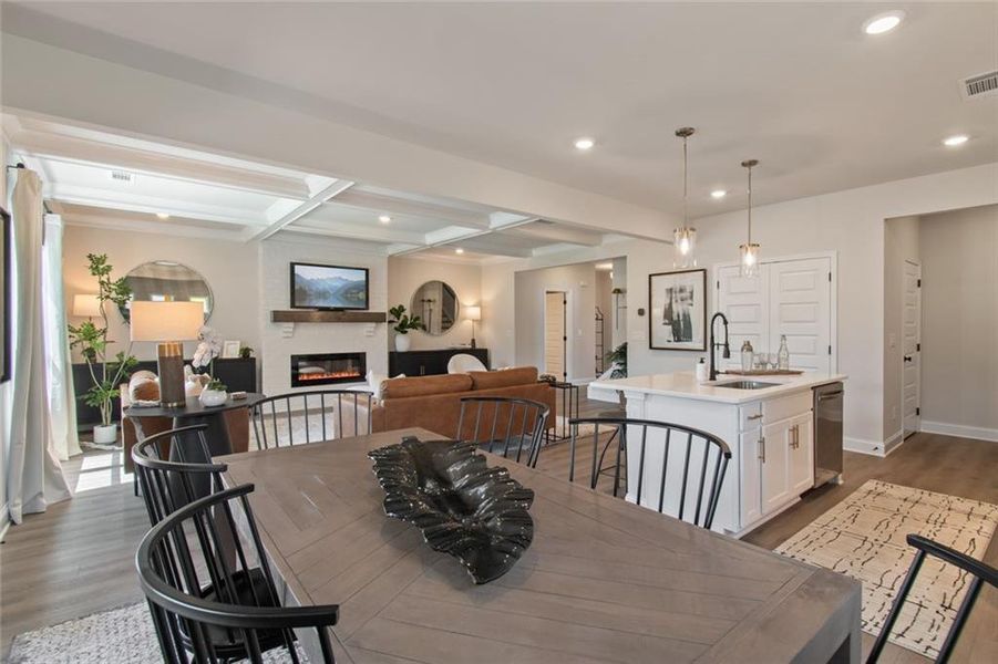 Furnished interior view inside a new home in Crofton Place Enclave, Snellville (Image 8).