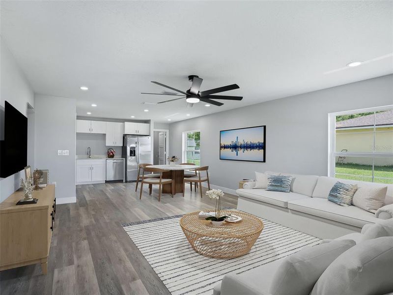 Furnished interior view inside a new home in , Ocala (Image 5). Furnished interior view inside a new home in , Ocala (Image 5).