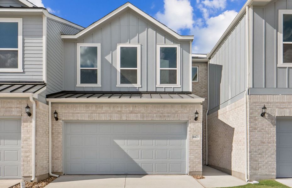 Front exterior of a new home in Northpoint at Old Settlers, Round Rock, TX, highlighting curb appeal (Image 24).
