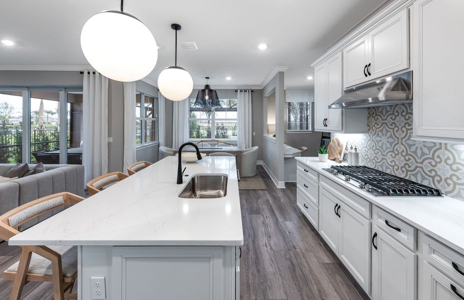 Furnished interior view inside a new home in Avondale at Avenir, Palm Beach Gardens (Image 16).