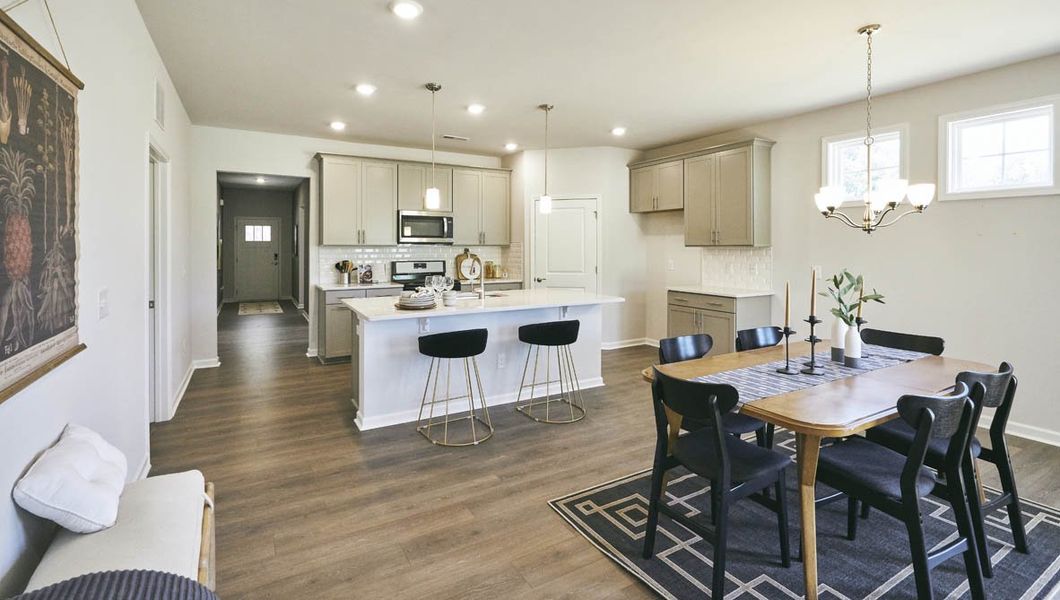 Representative furnished interior of a home built from the Dover by D.R. Horton in Quarry Hills - Freedom, Swepsonville (Image 23).