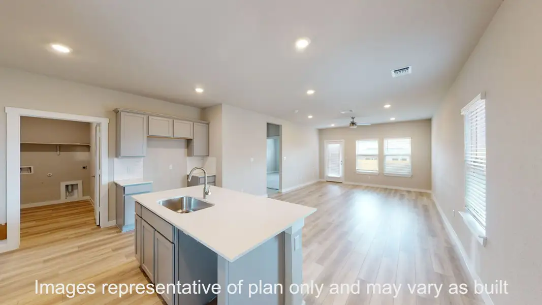 Furnished interior view inside a new home in Turnbo Ranch, Killeen (Image 3). Furnished interior view inside a new home in Turnbo Ranch, Killeen (Image 3).