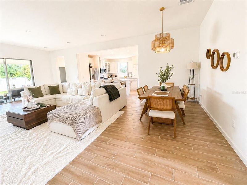 Furnished interior view inside a new home in Crystal Bay Estates, Grant-Valkaria (Image 16).