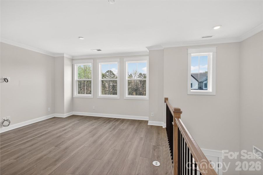 Spacious, unfurnished interior of a new home in Windell Woods, Tega Cay (Image 14). Spacious, unfurnished interior of a new home in Windell Woods, Tega Cay (Image 14).