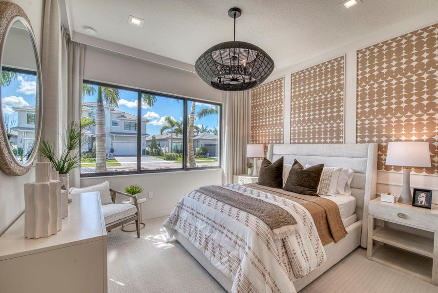 Furnished interior view inside a new home in Apex at Avenir, Palm Beach Gardens (Image 34).