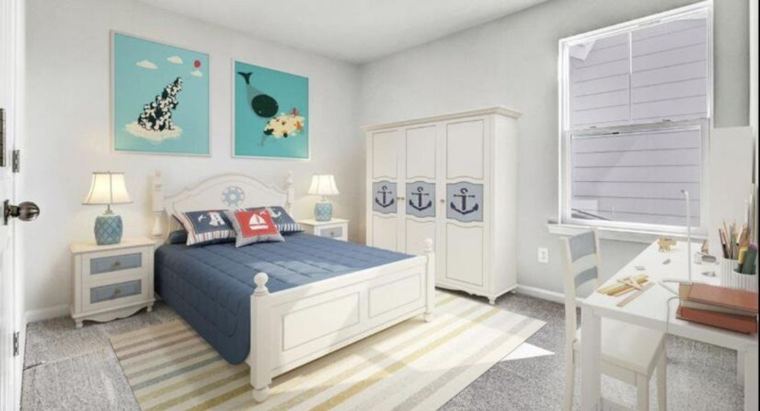 Furnished interior view inside a new home in Sweetgrass at Summers Corner, Summerville (Image 7).