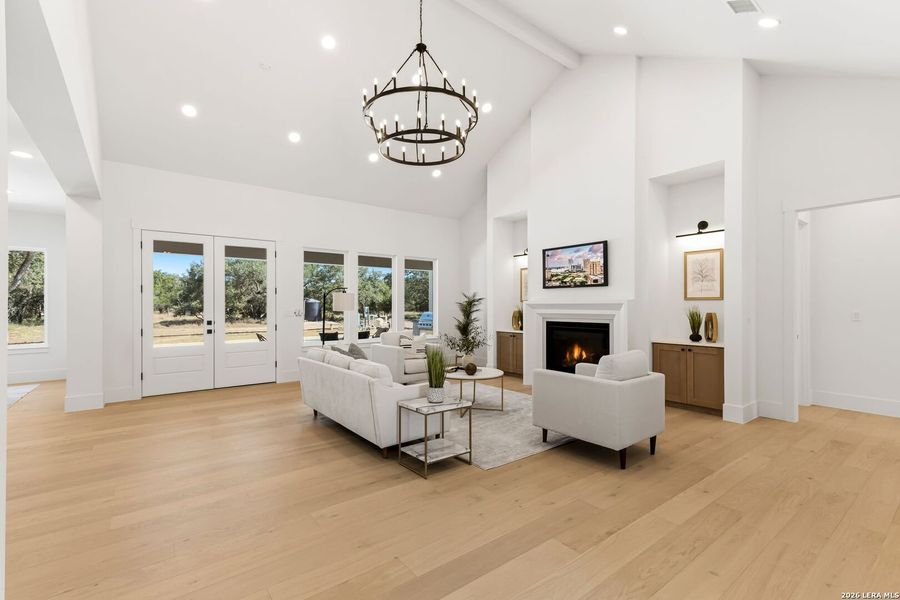 Furnished interior view inside a new home in , Boerne (Image 32).