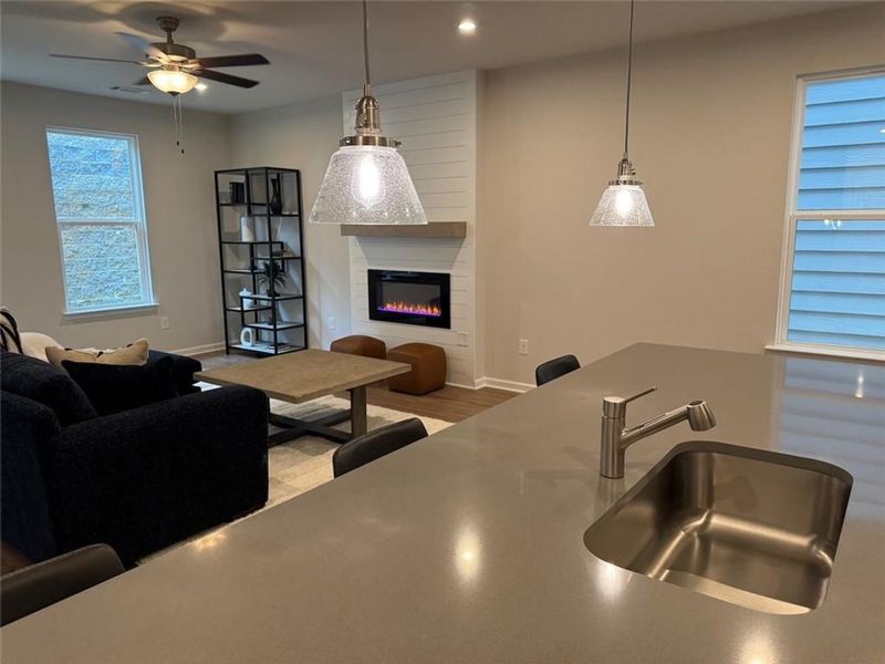 Furnished interior view inside a new home in The Village at Shallowford, Kennesaw (Image 8). Furnished interior view inside a new home in The Village at Shallowford, Kennesaw (Image 8).