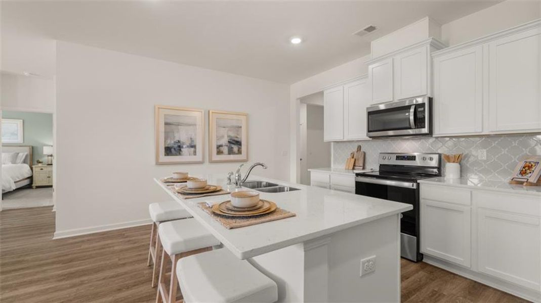 Furnished interior view inside a new home in The Preserve at Agricultural Village, Perry (Image 22).
