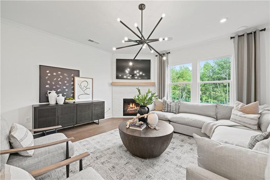 Furnished interior view inside a new home in Berkeley Mill, Cumming (Image 4).