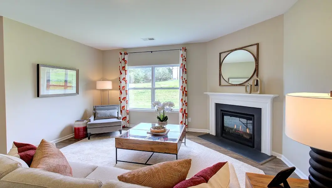 Furnished interior view inside a new home in Tap Root Farms, Fletcher (Image 5). Furnished interior view inside a new home in Tap Root Farms, Fletcher (Image 5).