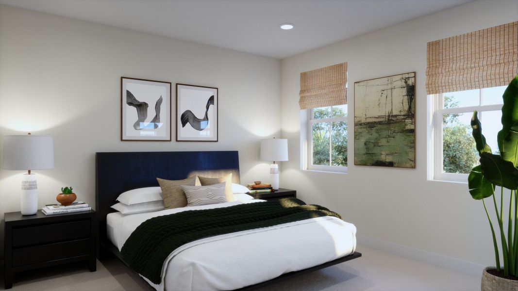 Representative furnished interior of a home built from the 2501 by Risewell Homes in Harvest Crossing, Aurora (Image 12).
