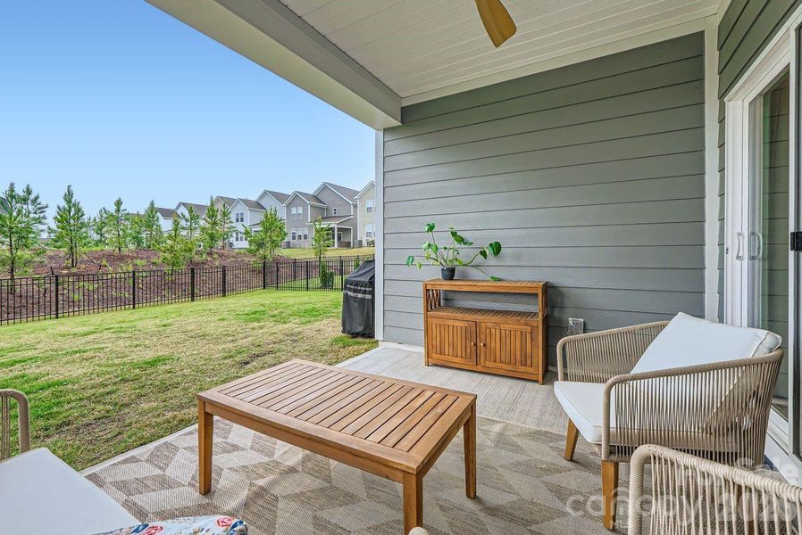 Exterior details and patio area of a home in , Charlotte (Image 22).