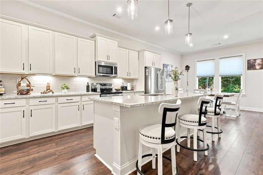 Furnished interior view inside a new home in , Ellijay (Image 8).