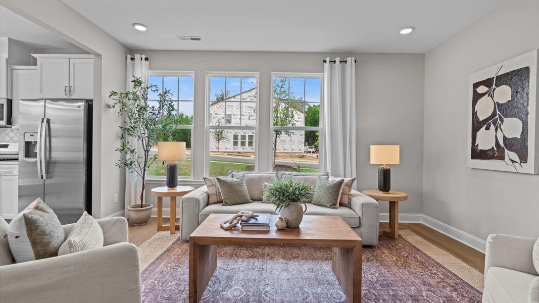 Furnished interior view inside a new home in Spring Village Townhomes, Angier (Image 22).