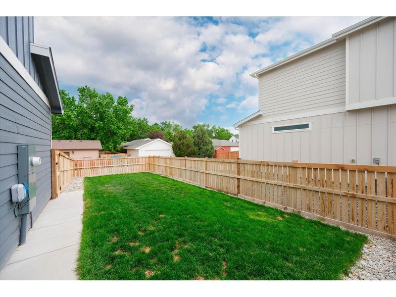 Exterior details and patio area of a home in Fickel Farm, Berthoud (Image 28).