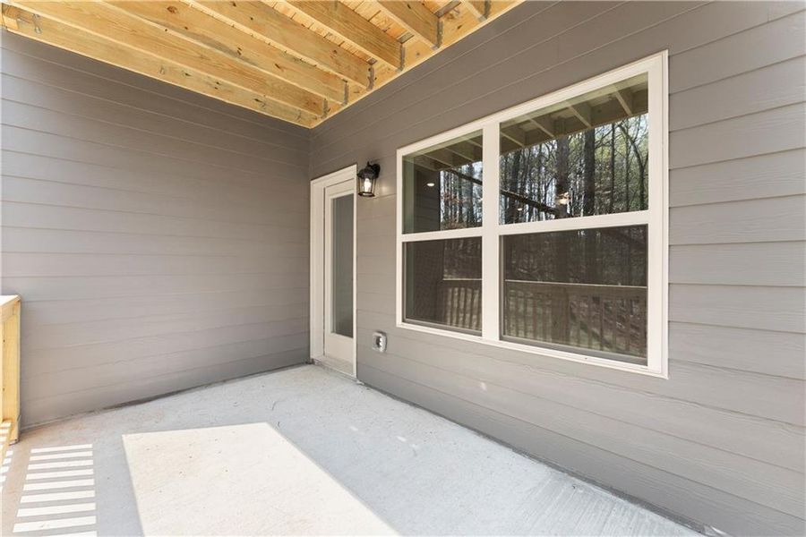 Exterior details and patio area of a home in Magnolia Villas, Cornelia (Image 27).