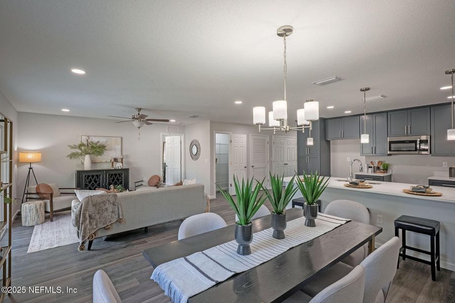 Furnished interior view inside a new home in , Jacksonville (Image 26).