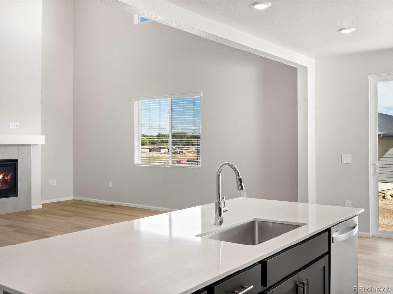 Furnished interior view inside a new home in Poudre Heights: The Alpine Collection, Windsor (Image 8).