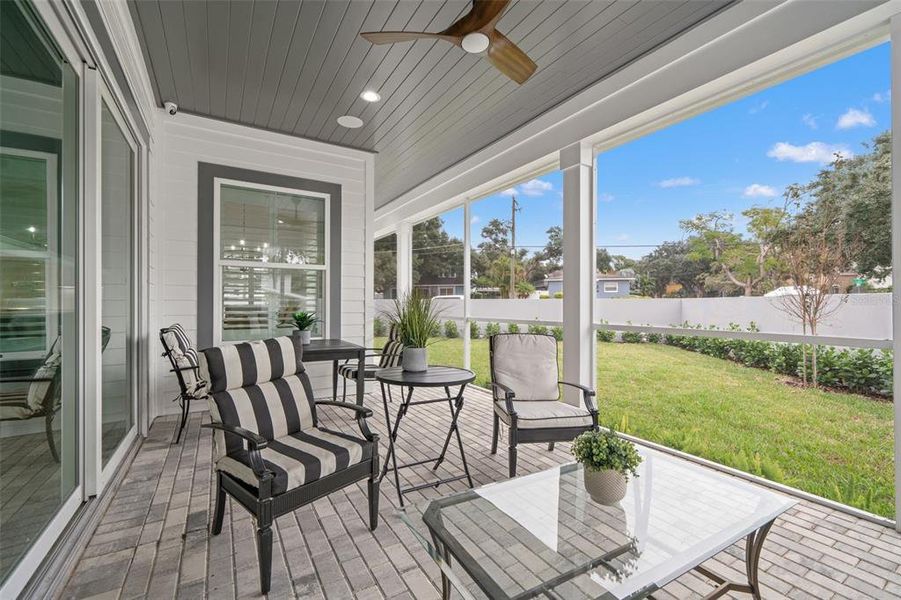 Exterior details and patio area of a home in , Tampa (Image 39). Exterior details and patio area of a home in , Tampa (Image 39).
