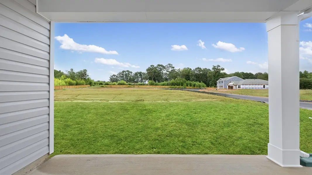 Exterior details and patio area of a home in Gibson Grove, Laurens (Image 3).