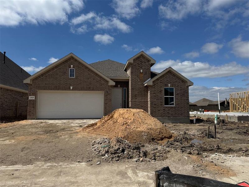 One-story home with 4 bedrooms, 2.5 baths and 2 car garage