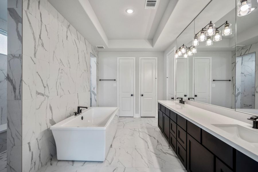 Furnished interior view inside a new home in Artavia 70′ Lots, Conroe (Image 9).