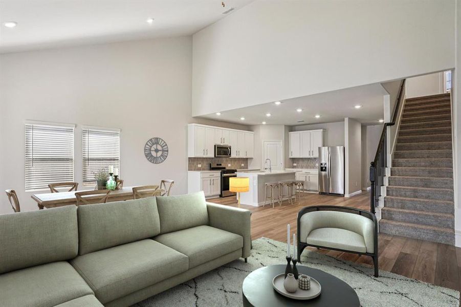 Furnished interior view inside a new home in Stonehaven, Seagoville (Image 13). Furnished interior view inside a new home in Stonehaven, Seagoville (Image 13).