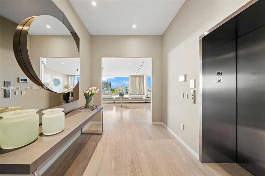 Furnished interior view inside a new home in , Miami (Image 53).