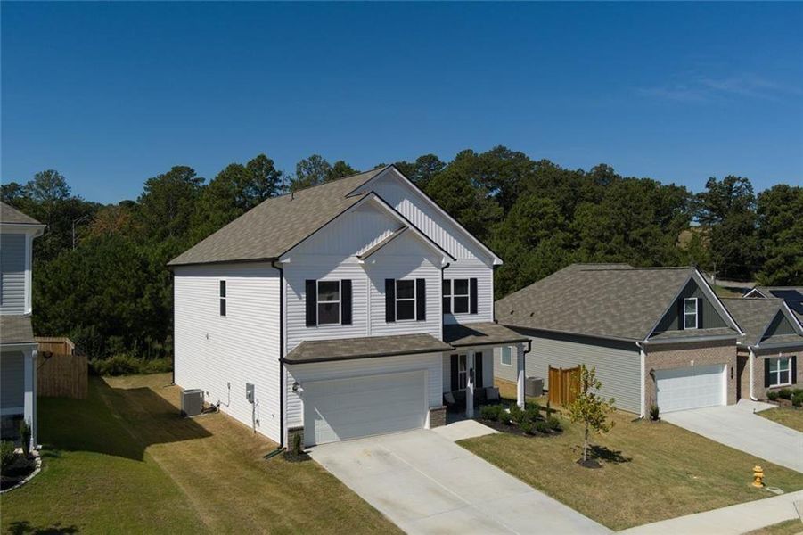 Front exterior of a new home in Arrington, Adairsville, GA, highlighting curb appeal (Image 27).