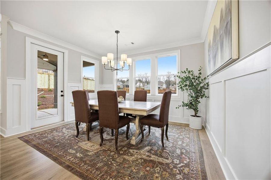 Furnished interior view inside a new home in Yellowstone Farms, Cumming (Image 6).