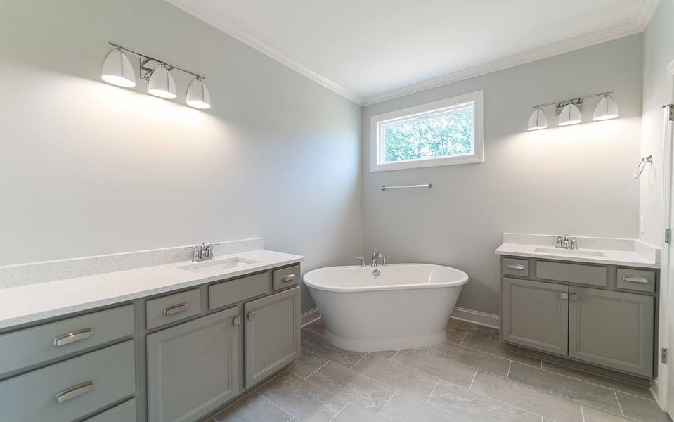 Furnished interior view inside a new home in Aden Woods, Fairview (Image 9).