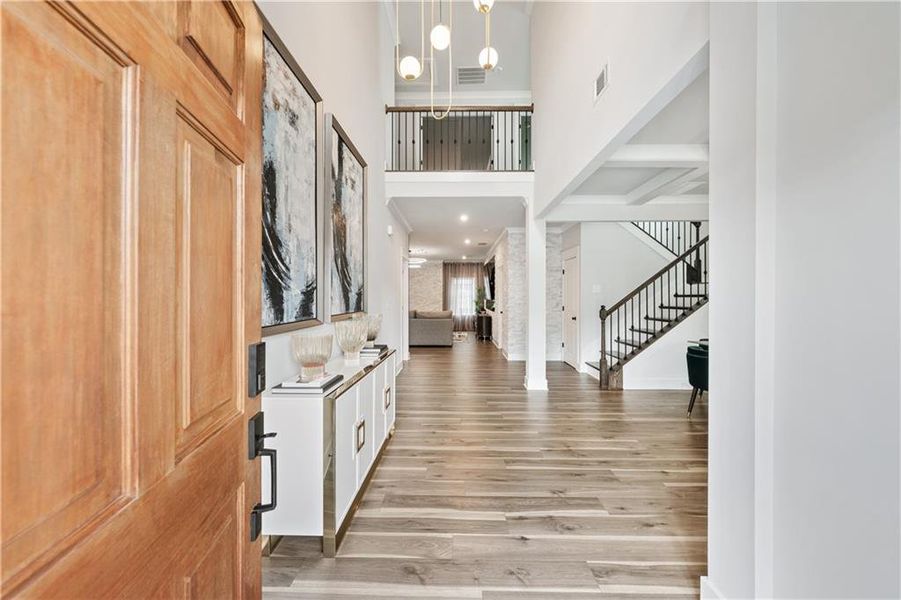 Furnished interior view inside a new home in Springside Reserve, Powder Springs (Image 39). Furnished interior view inside a new home in Springside Reserve, Powder Springs (Image 39).