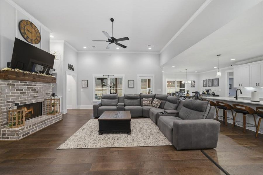 Furnished interior view inside a new home in , Buckhead (Image 29).
