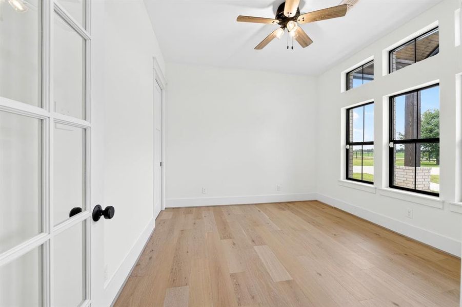Good sized home office with full closet. Located in the front of the home with beautiful views!