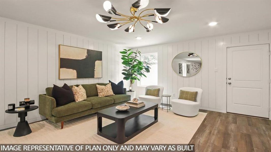 Furnished interior view inside a new home in Silverthorne, Conroe (Image 8).