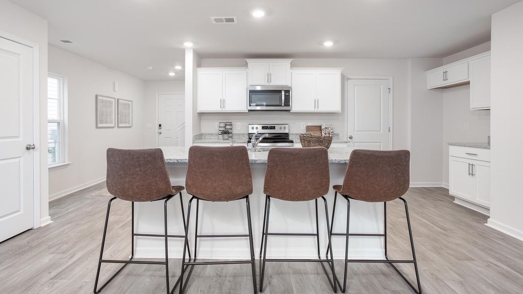 Representative furnished interior of a home built from the Elston by D.R. Horton in Chandler Pointe, Rural Hall (Image 7).