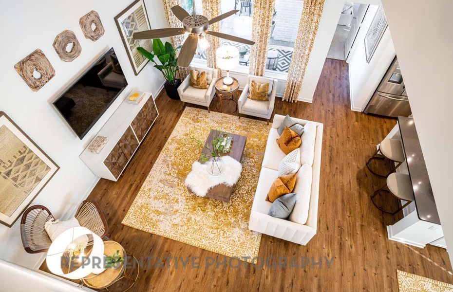 Furnished interior view inside a new home in Pomona, Manvel (Image 18). Furnished interior view inside a new home in Pomona, Manvel (Image 18).