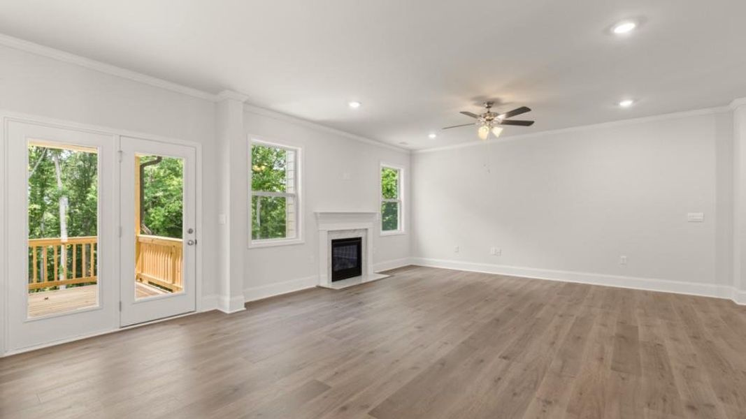 Spacious, unfurnished interior of a new home in Thalley Creek Estates, Cumming (Image 13). Spacious, unfurnished interior of a new home in Thalley Creek Estates, Cumming (Image 13).