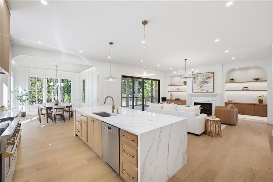 Furnished interior view inside a new home in , Atlanta (Image 26).